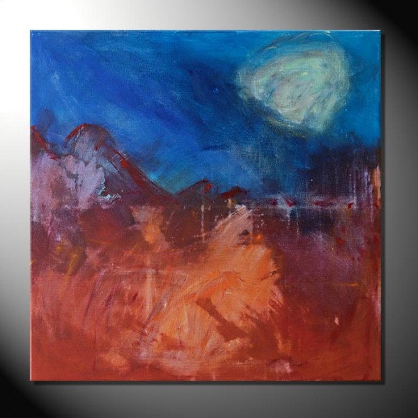 „Moon“-60 x 60 cm-Abstrakte Bilder