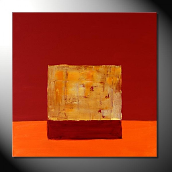 „Orange Break“ 60 x 60-Abstrakte Bilder
