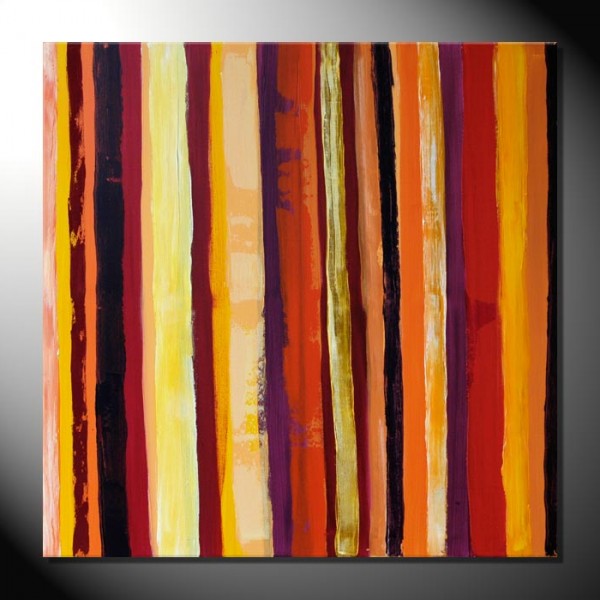 „Firelines“-80 x 80 cm-abstraktes Bild