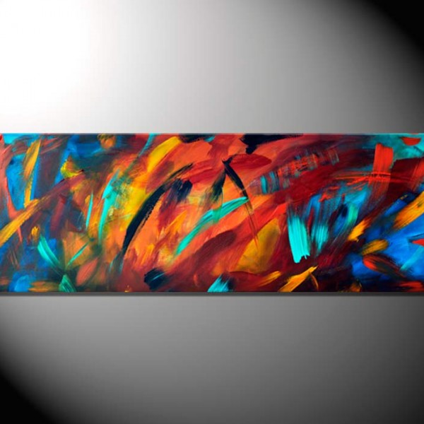 „Firework“-Abstrakte Bilder-40 x 120 cm