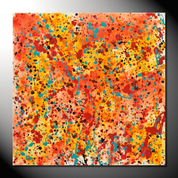 „Dots“ 80 x 80 cm-Abstraktes Bild