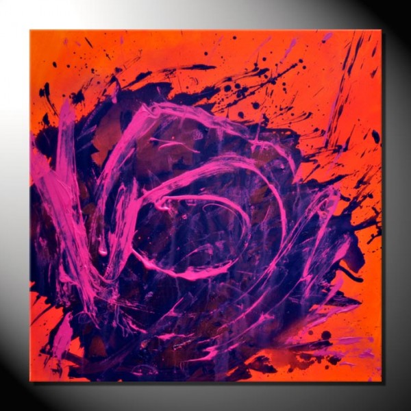 Kunstbild „Swirl“ Abstrakte Bilder 80 x 80 cm