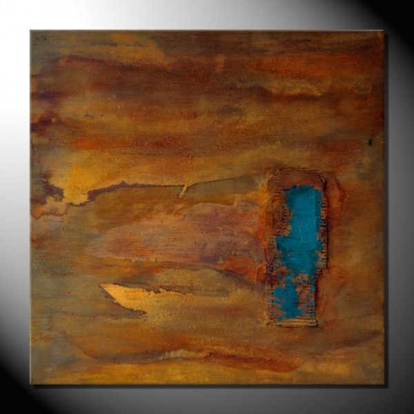 Kunstbild „Rust&Sea“ Abstrakte Bilder 90 x 90 cm